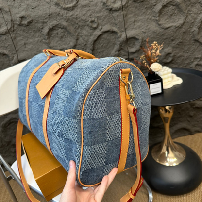 LV Denim Travel Bag