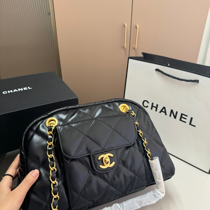 Chanel Leather Bowling Bag