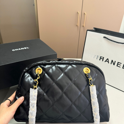 Chanel Leather Bowling Bag