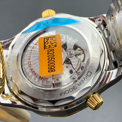 Omega Two-Tone Blue Seahorse Watch