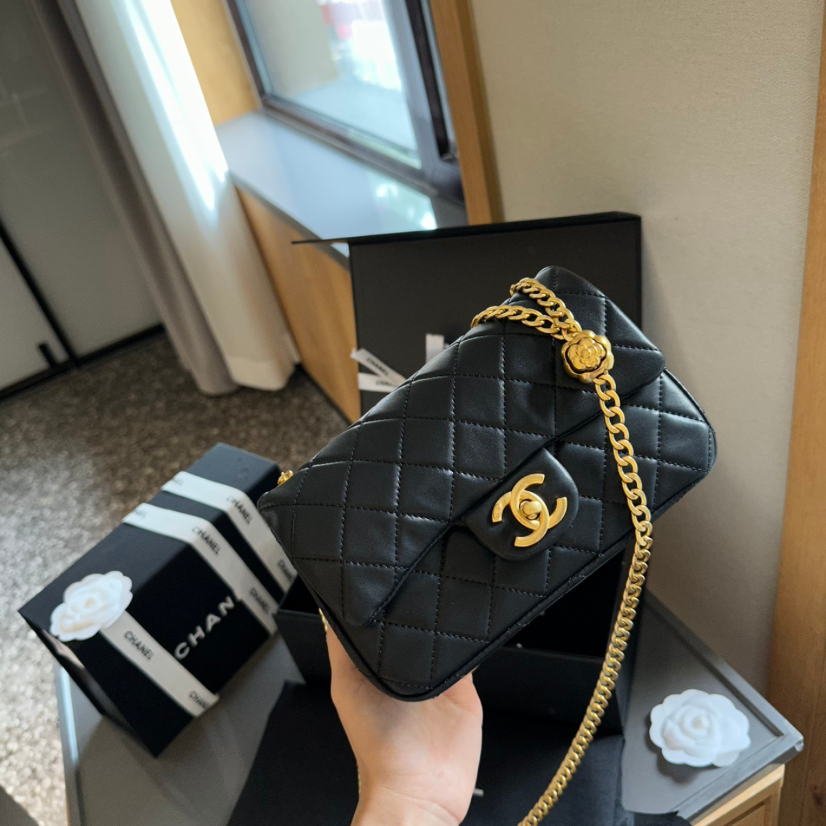 Chanel Camellia Mini Bag