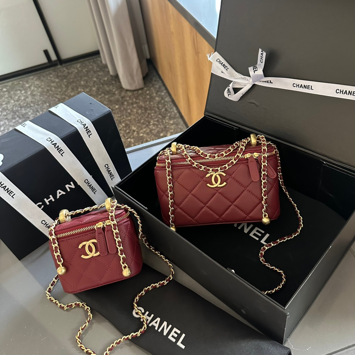 Chanel Gold Ball Box Bag