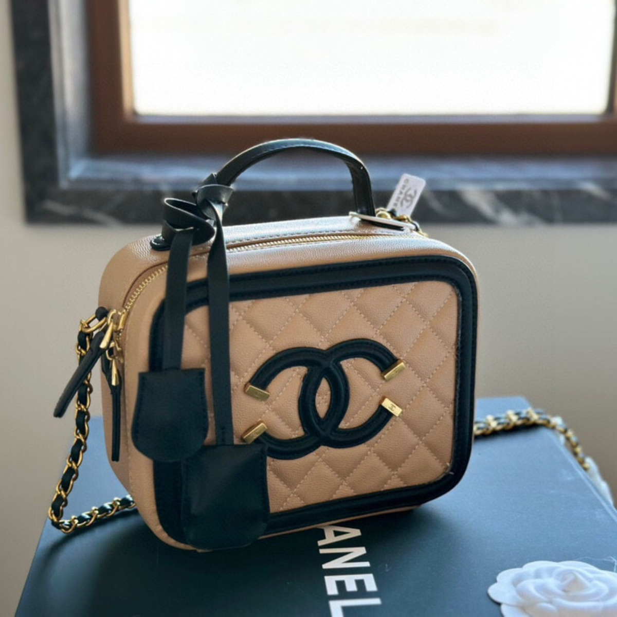 Chanel Box Cosmetic Bag