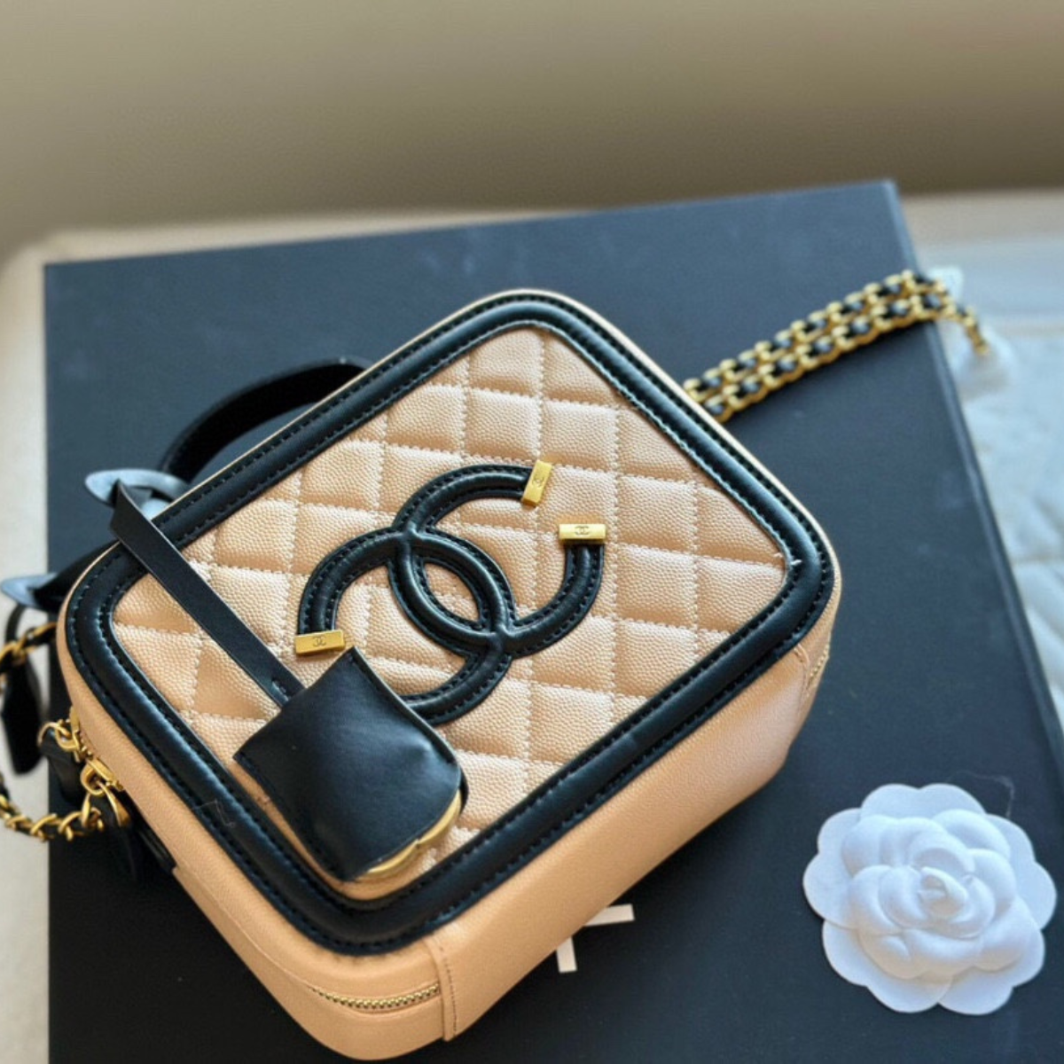 Chanel Box Cosmetic Bag
