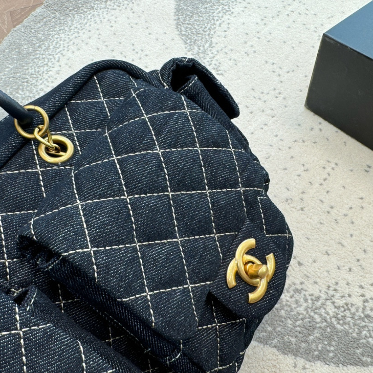 Chanel Denim Quilted Bag