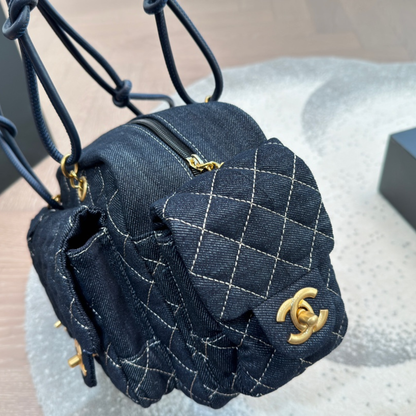 Chanel Denim Quilted Bag