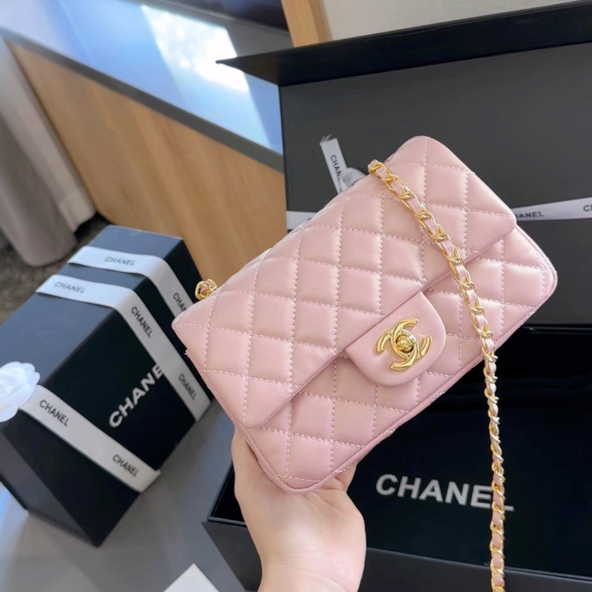 Chanel Caviar Mini Square Bag
