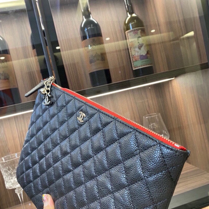 Chanel Leather Clutch Bag