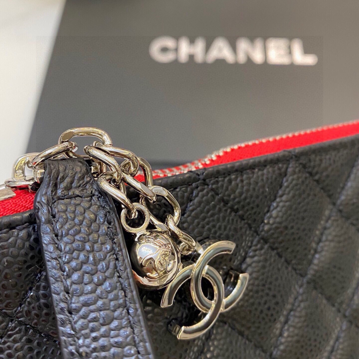 Chanel Leather Clutch Bag
