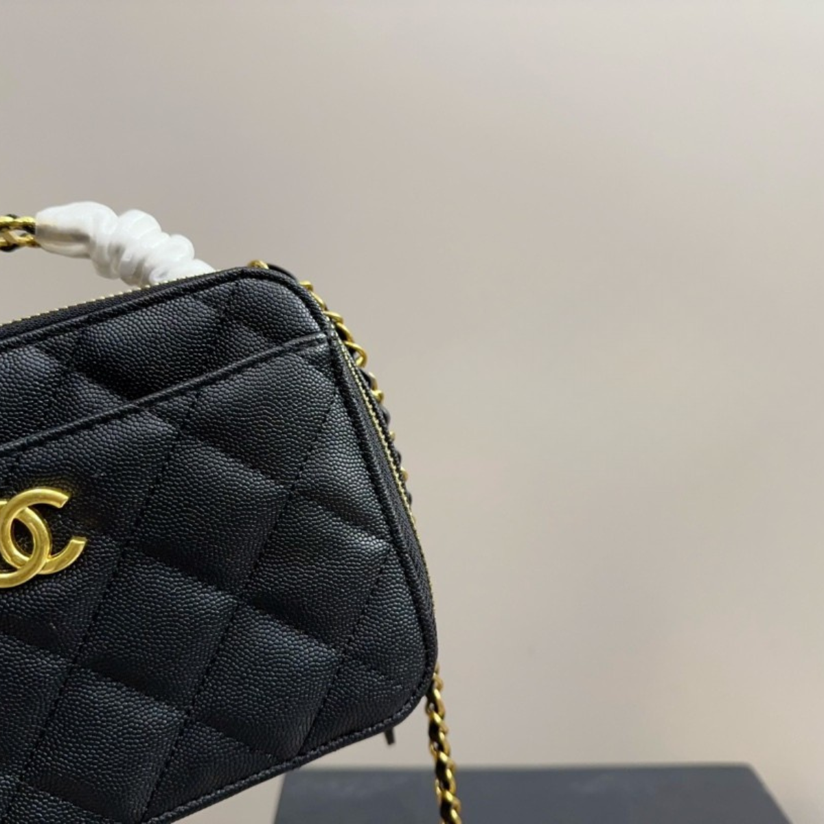 Chanel Black Gold Camera Bag