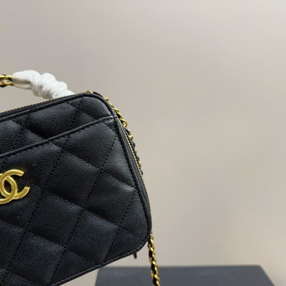 Chanel Black Gold Camera Bag
