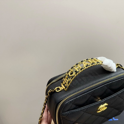 Chanel Black Gold Camera Bag
