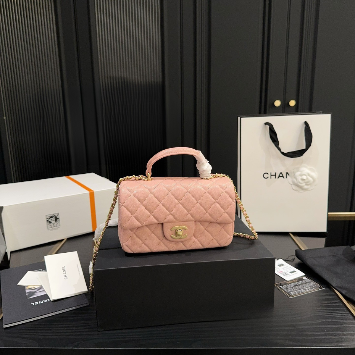 Chanel Caviar Mini CF Handel