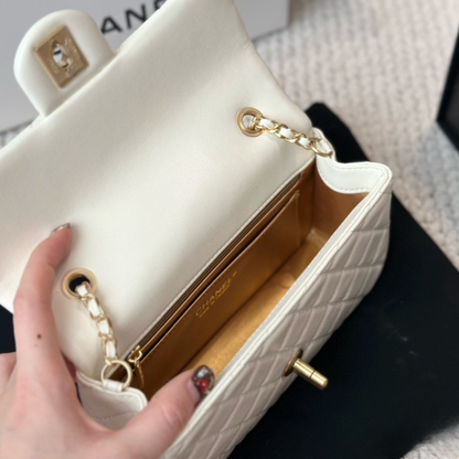 Chanel Cream Quilted Handbag