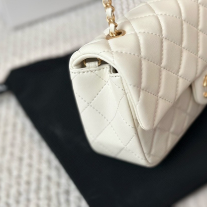 Chanel Cream Quilted Handbag