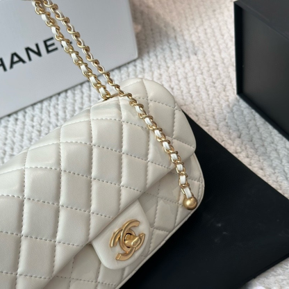 Chanel Cream Quilted Handbag