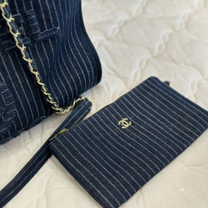 Chanel Denim Beach Bag