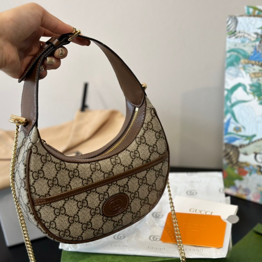 Gucci Luxury Crescent Shoulder Bag