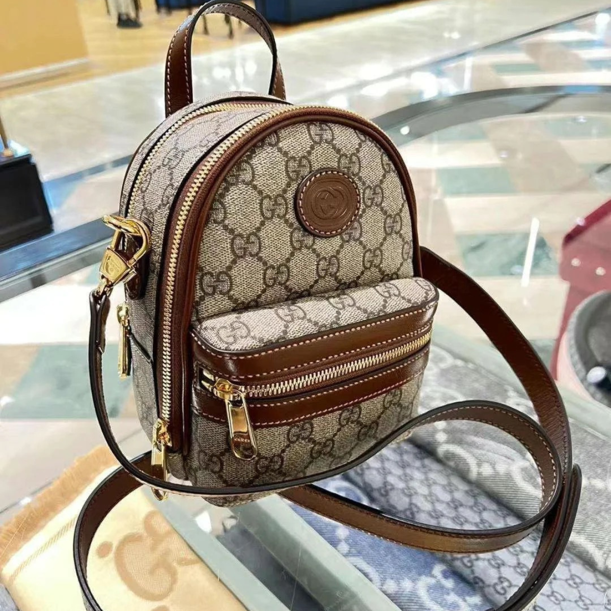 Gucci Leather Backpack