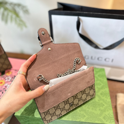 Gucci GG Monogram Chain Wallet