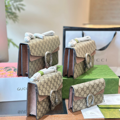 Gucci GG Monogram Chain Wallet