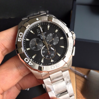 Tag Heuer Aquaracer Chronograph Watch – Black Dial