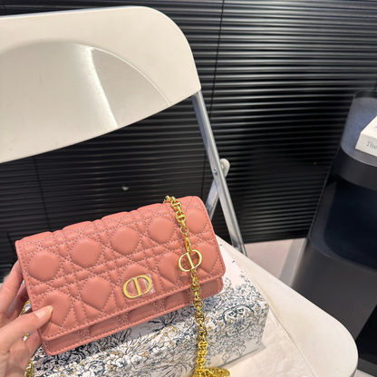 Dior Cannage Chain Clutch Bag