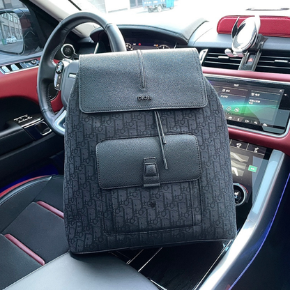 Dior Monogram Leather Backpack Bag