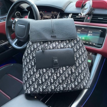 Dior Monogram Leather Backpack Bag