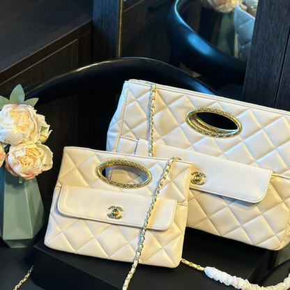 Chanel Black Gold Handbag