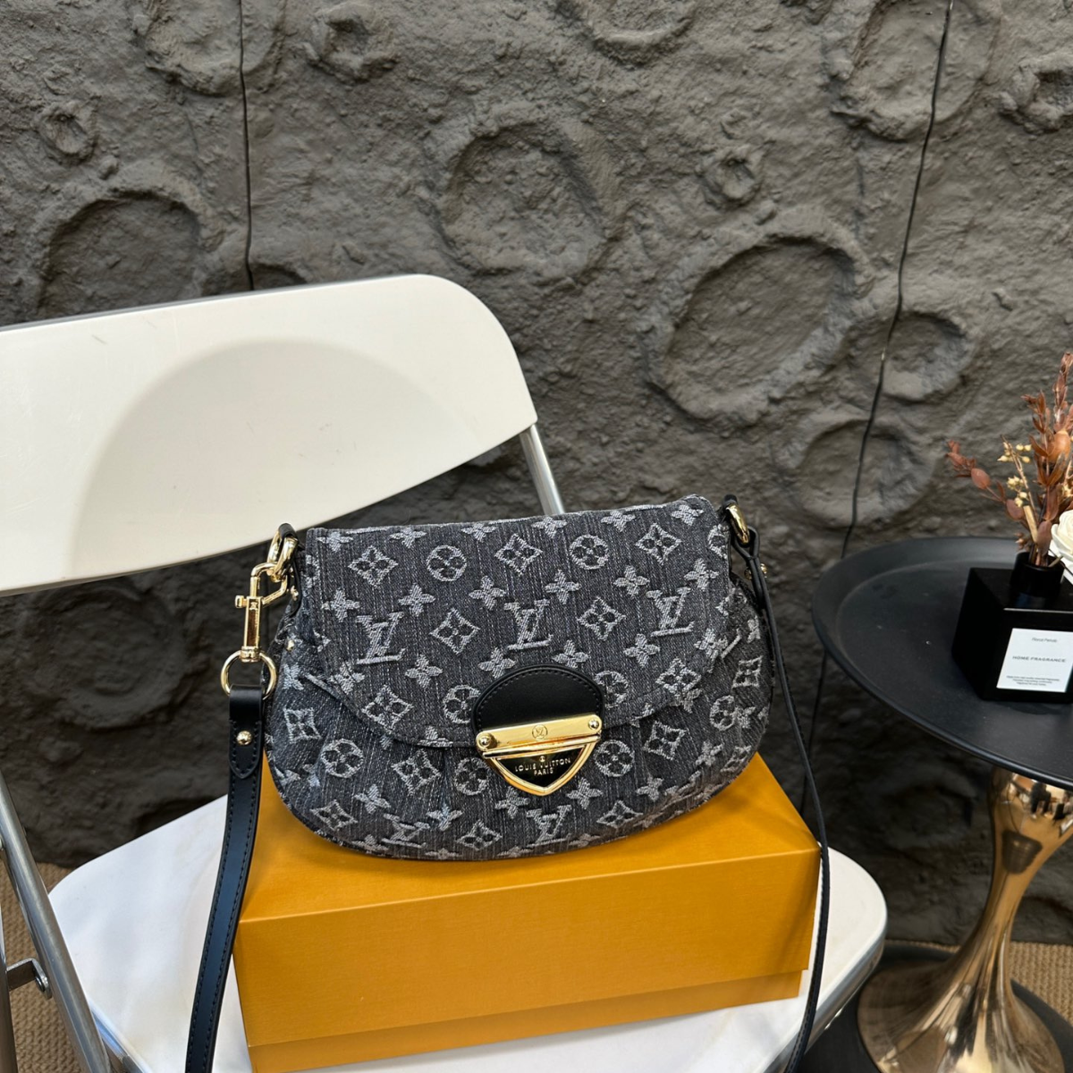 LV Denim Little Gold Ingots Bag