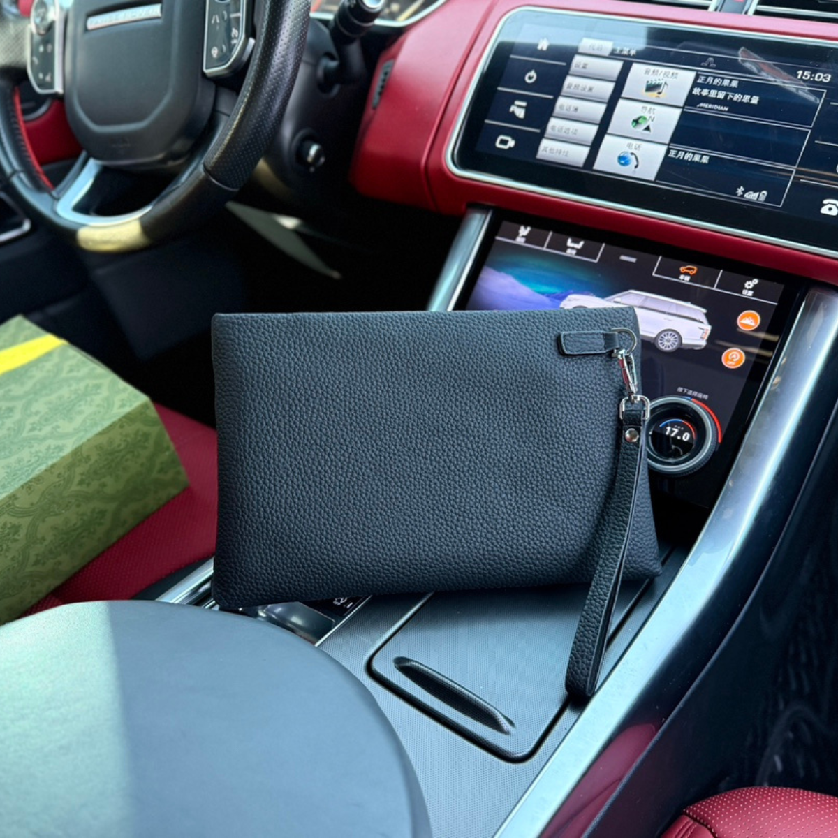 Gucci Leather Clutch Bag