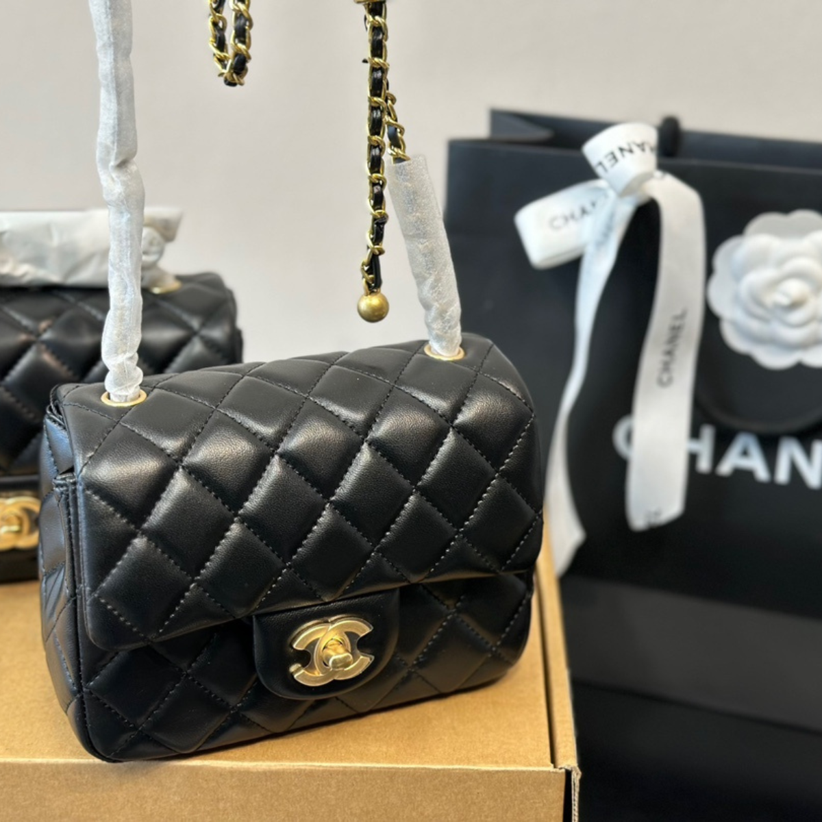 Chanel Square Gold Bag