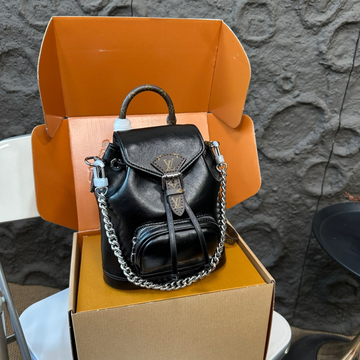 LV Montsouris Lambskin Bag