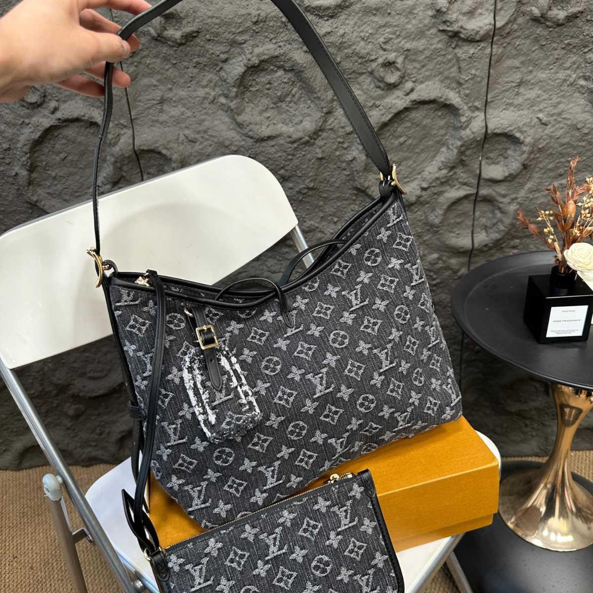 LV Denim Carryall Medium Bag