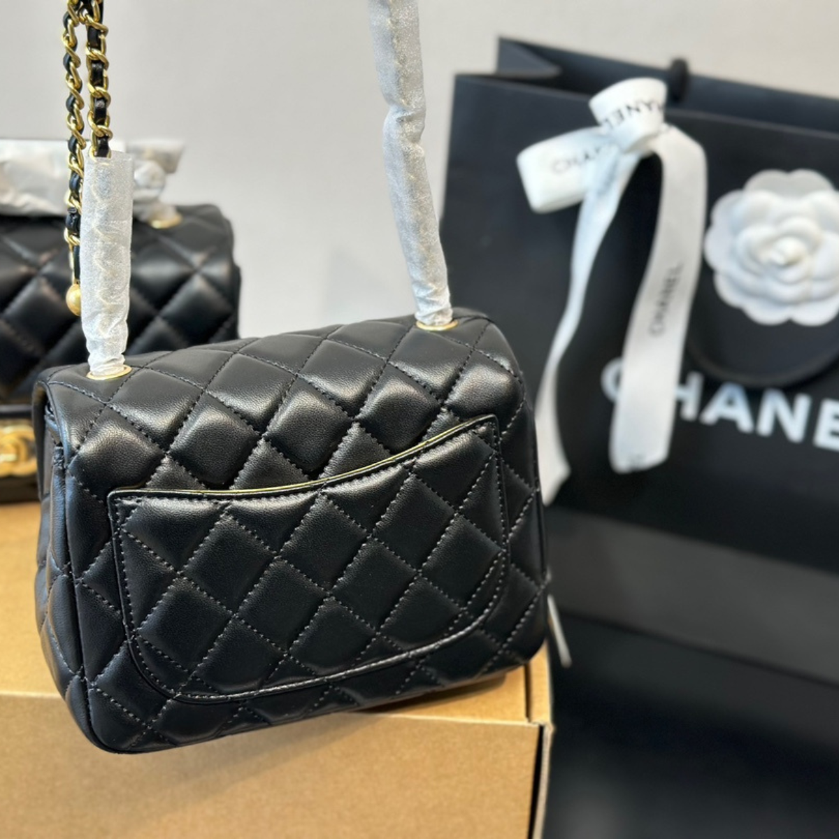 Chanel Square Gold Bag