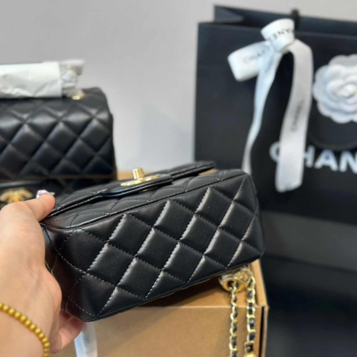 Chanel Square Gold Bag