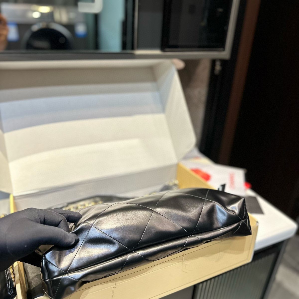 Chanel Oil-Waxed Leather Bag
