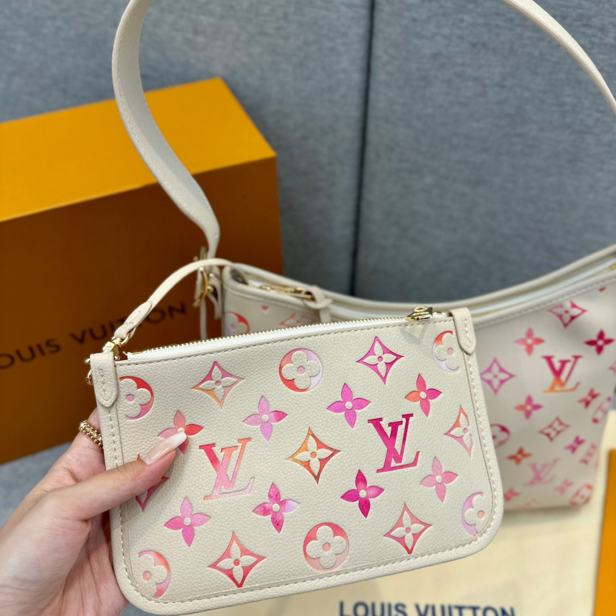 LV Embossed Carryall Tote Bag