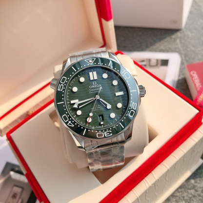 Omega Seamaster Co-Axial Green Dial Watch