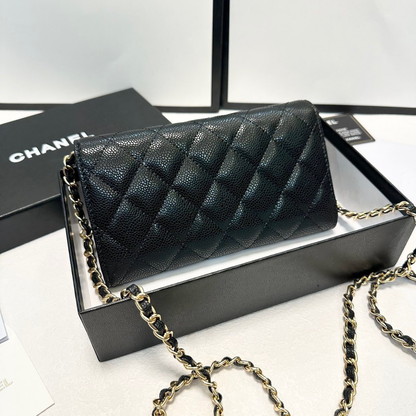 Chanel Black Gold Wallet