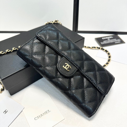 Chanel Black Gold Wallet