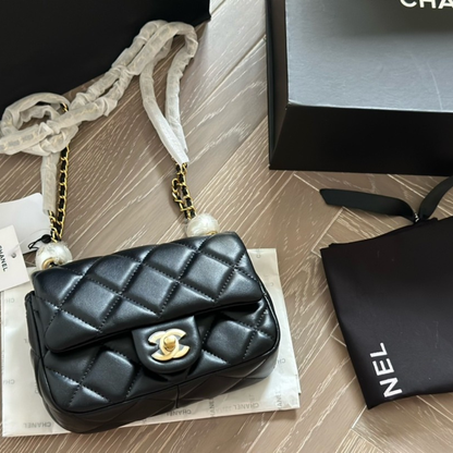 Chanel CF Double Pearl Bag