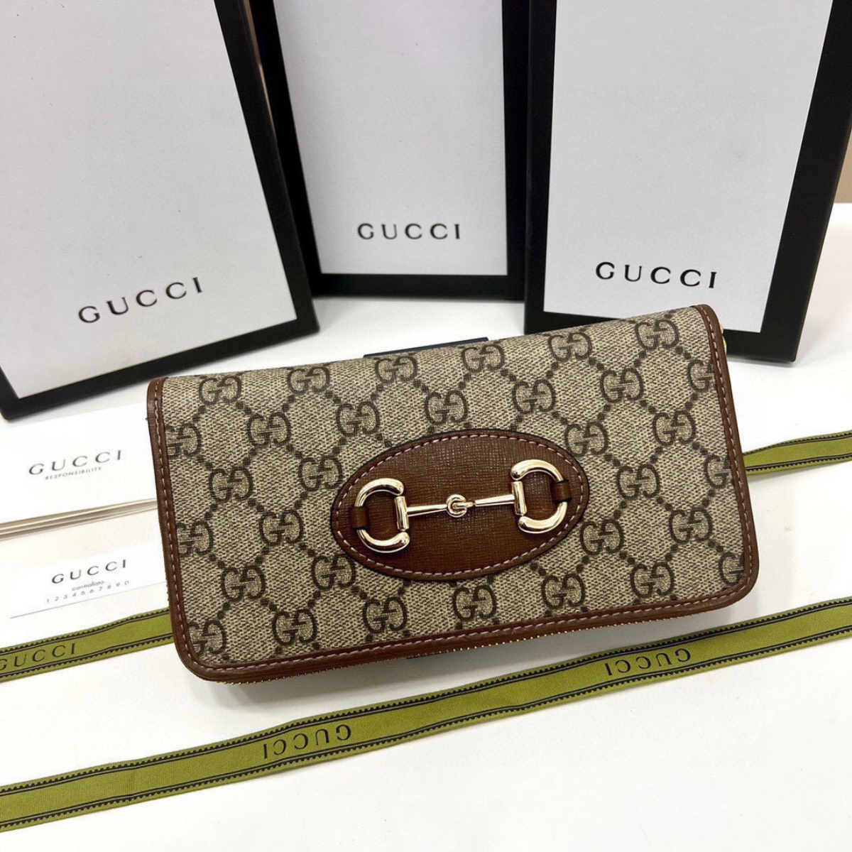 Gucci Horsebit Zip Wallet