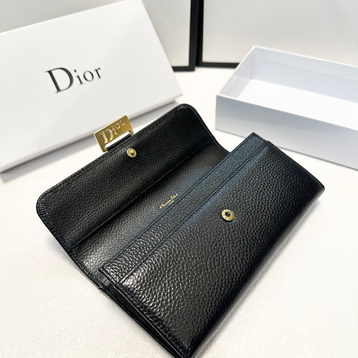 DIOR Classic Black Wallet