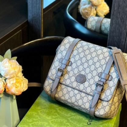 Gucci Retro Ebony Messenger Bag