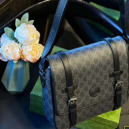 Gucci Retro Ebony Messenger Bag