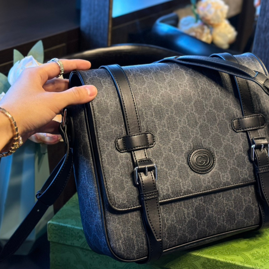 Gucci Retro Ebony Messenger Bag
