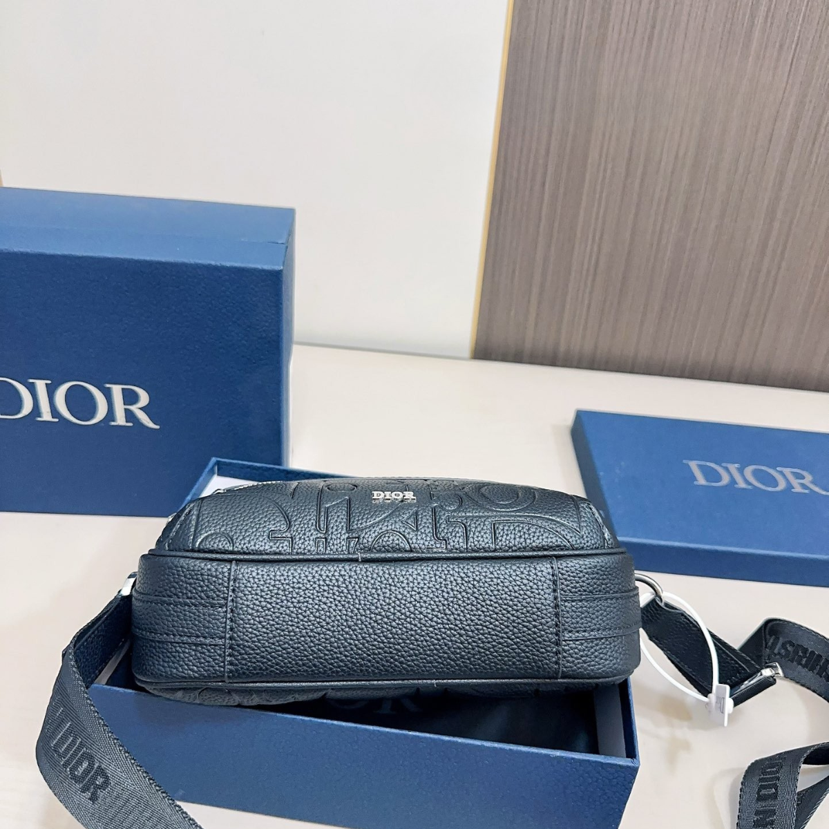DIOR Oblique Leather Crossbody Bag