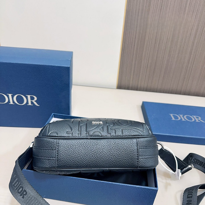 DIOR Oblique Leather Crossbody Bag